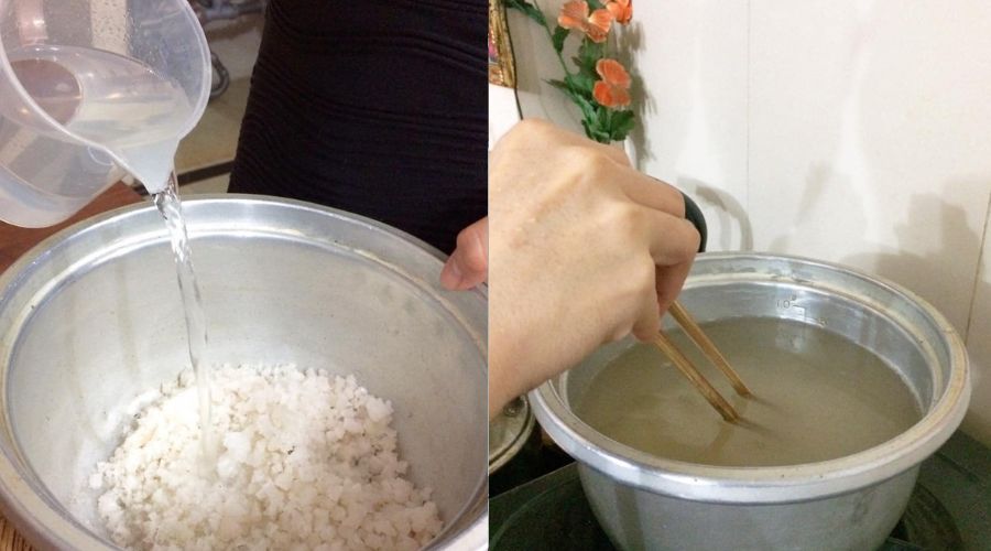 Nấu nướng muối ủ trứng